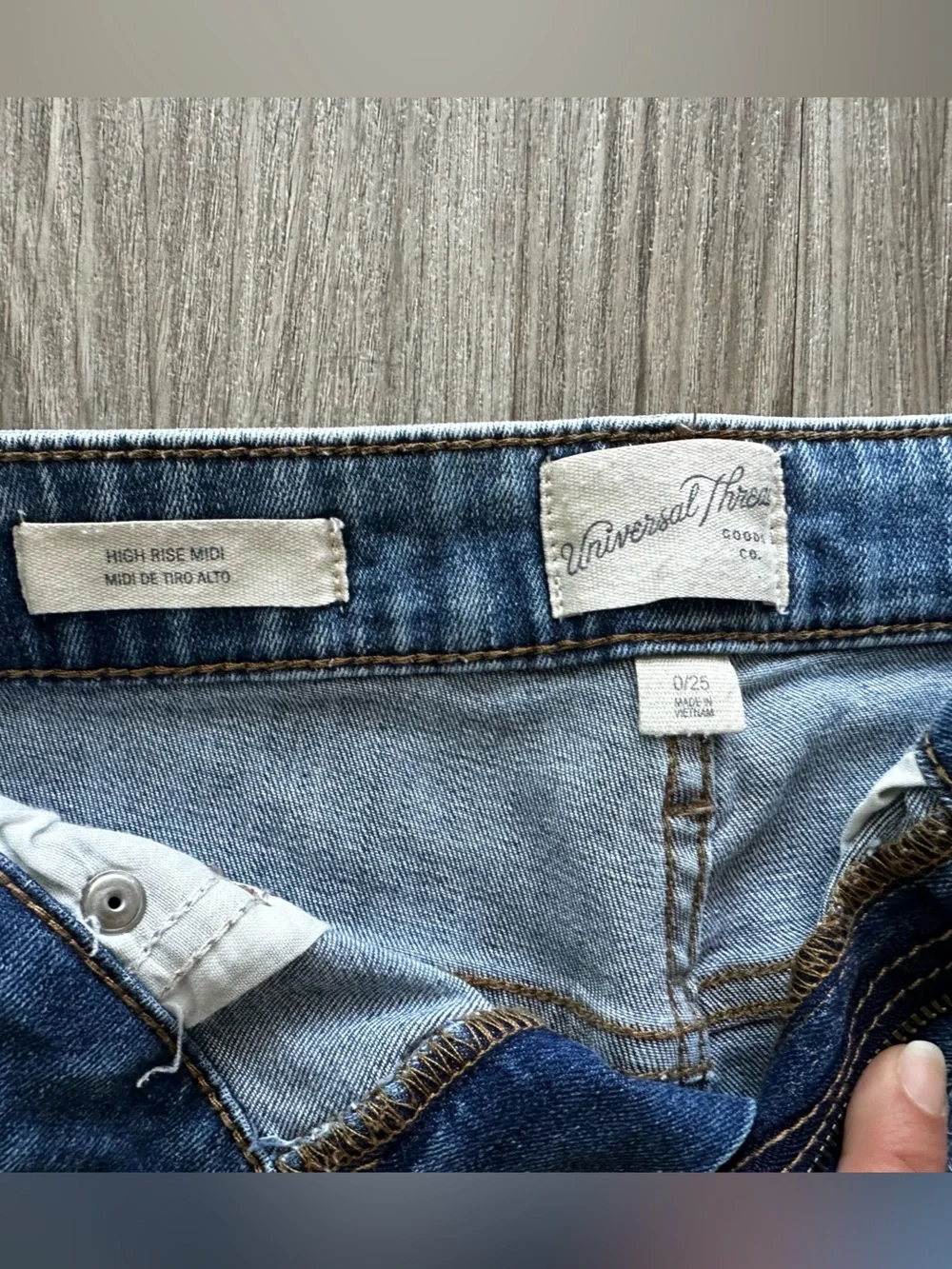 Universal Thread Distressed Blue Denim Jean Shorts